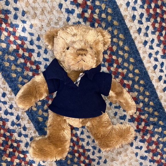 Burberry Teddy Bear wearing Nova Check Navy Polo: circa 2010 in EUC! - Picture 2 of 6